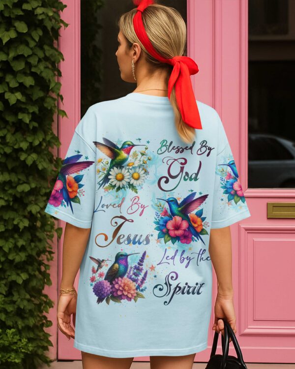 Blessed By God Loved By Jesus Led By The Spirit Shirt - Image 7