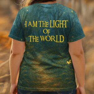 Alternative view of I Am The Light Of The World All Over Print T-Shirt