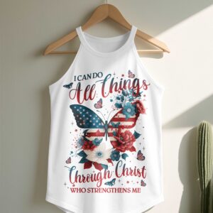 Alternative view of I Can Do All Things Through Christ Rocker Tank Top