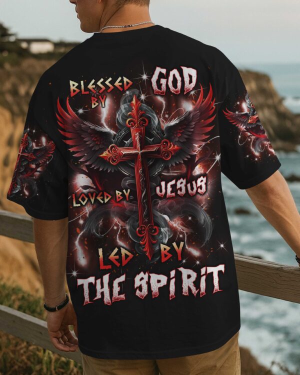 Blessed By God Loved By Jesus Led By The Spirit Shirt - Image 11