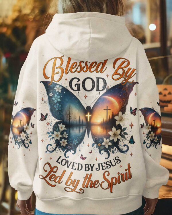 Blessed By God Loved By Jesus Led By The Spirit Shirt - Image 14