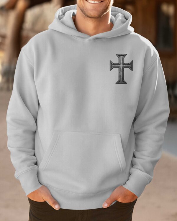 A Child Of God A Man Of Faith A Warrior Of Christ Hoodie - Image 7