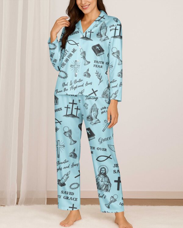 Jesus Saves Button Pajamas - Image 12