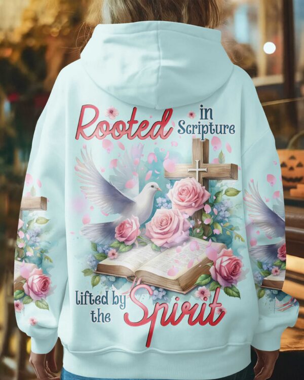 Rooted In Scripture Lifted By The Spirit Shirt - Image 3