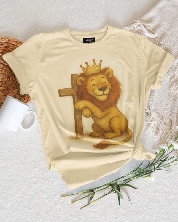 Watercolor Lion of Judah T-Shirt - Image 3