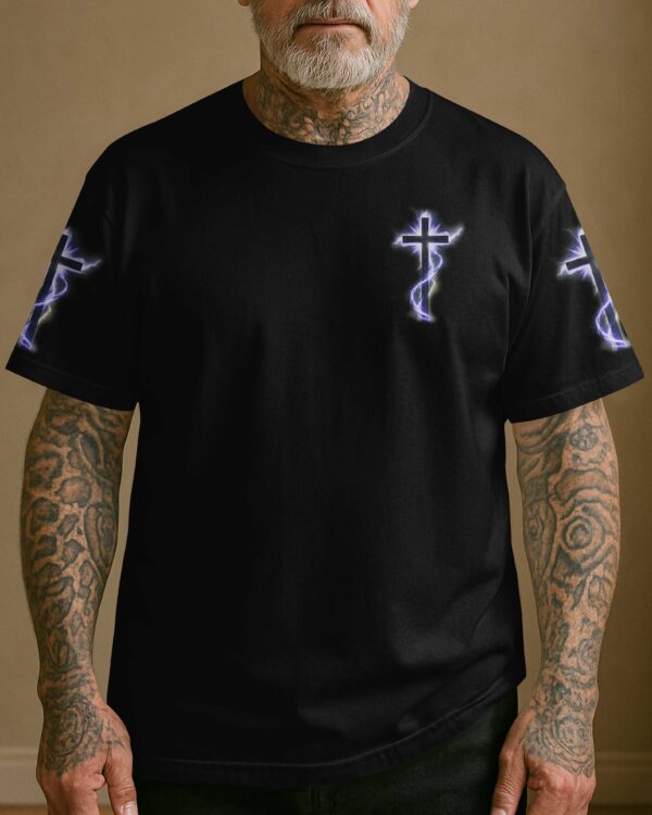 I Kneel To Pray I Rise To Fight Shirt - Image 4