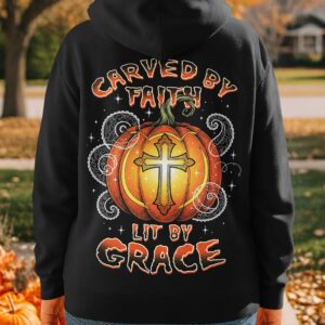 Carved By Faith Lit By Grace Hoodie