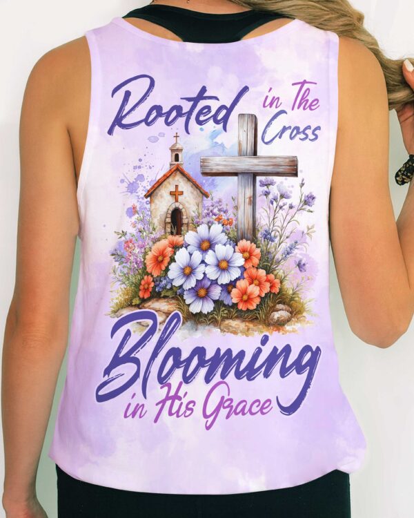 Rooted In The Cross Blooming In His Grace Shirt - Image 11