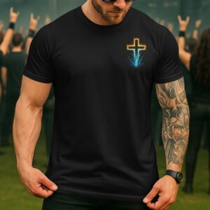 Alternative view of My Bible Is Louder Than Your Playlist Shirt