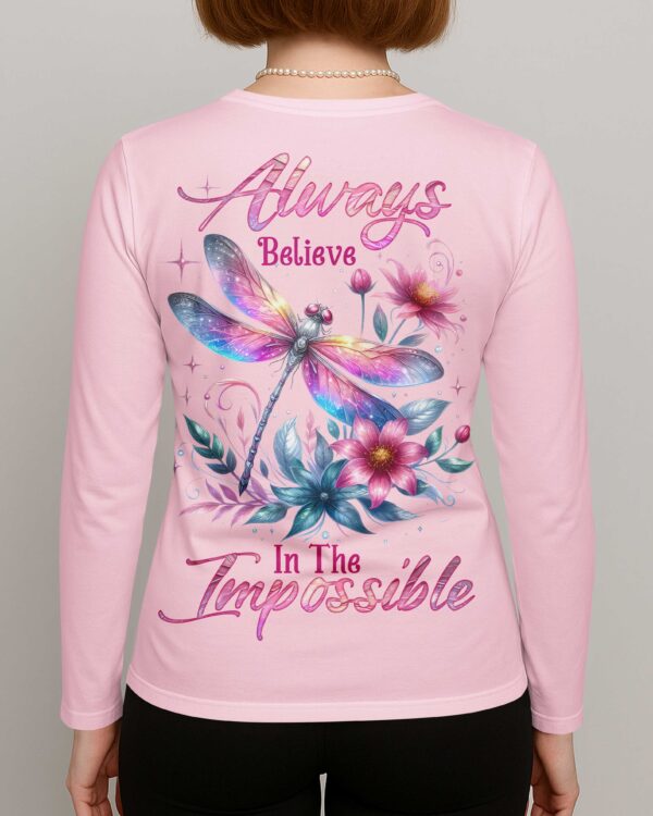 Always Believe In The Impossible V-neck Long Sleeves Shirt - Image 5