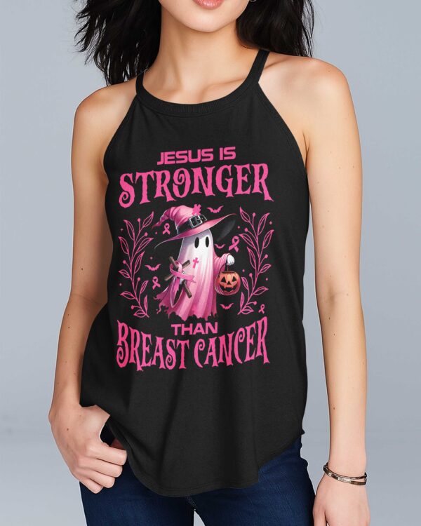 Jesus Is Stronger Than Breast Cancer Rocker Tank Top - Image 5