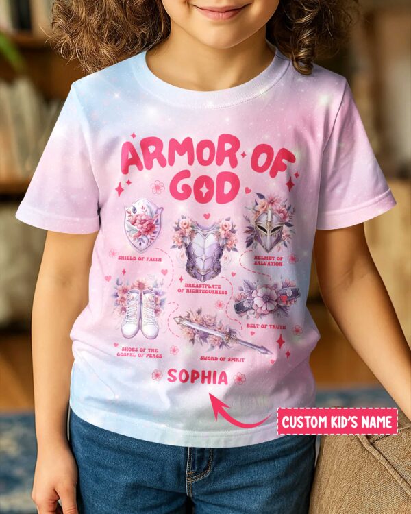 Armor Of God All Over Print T-Shirt Kid - Image 2