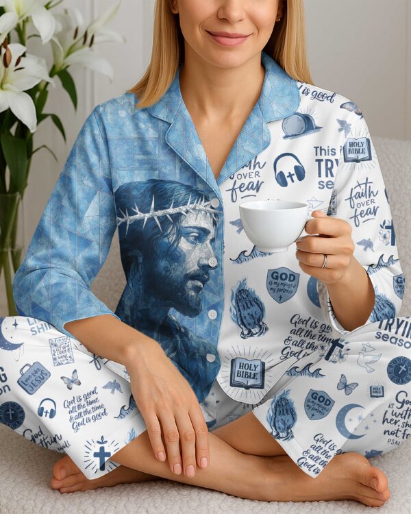 Crystal Jesus Button Pajamas - Image 4