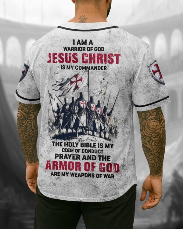 I Am A Warrior Of God Jesus Christ Is My Commander Shirt - Image 3