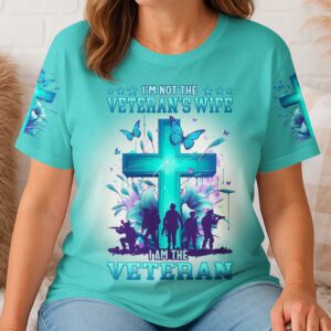 Alternative view of I'm Not The Veteran's Wife All Over Print T-Shirt