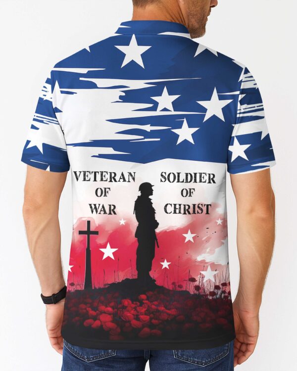 Veteran Of War All Over Print Polo - Image 4