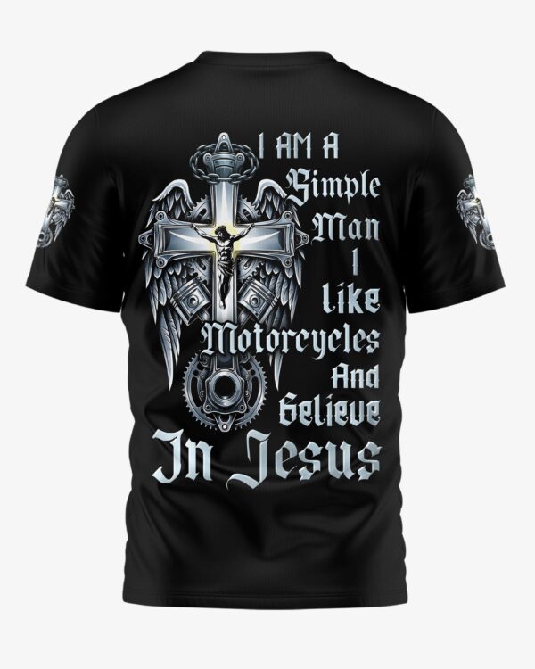 I Am A Simple Man All Over Print T-Shirt - Image 11
