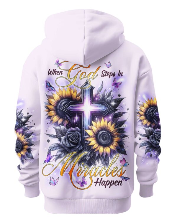 When God Steps In Miracles Happen Shirts - Image 5