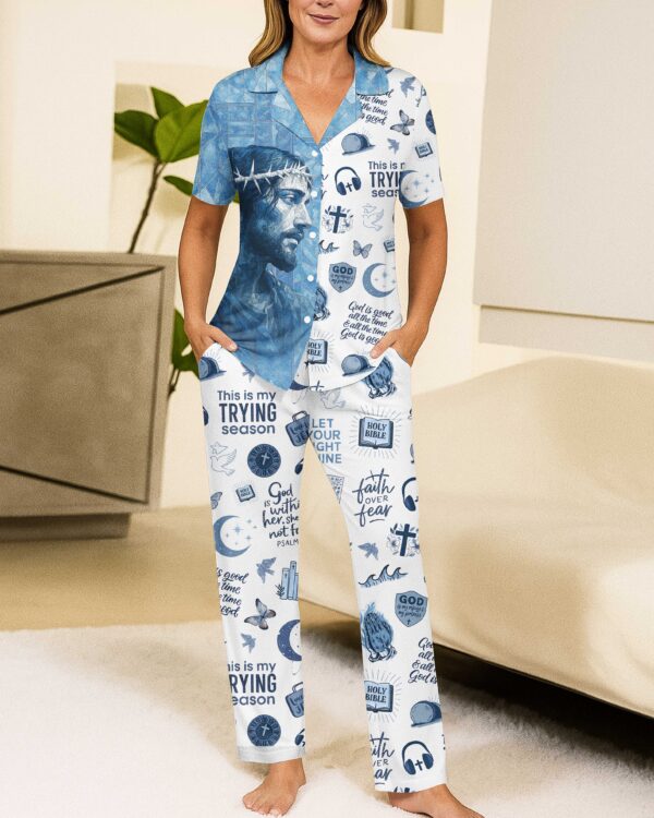 Crystal Jesus Button Pajamas - Image 2