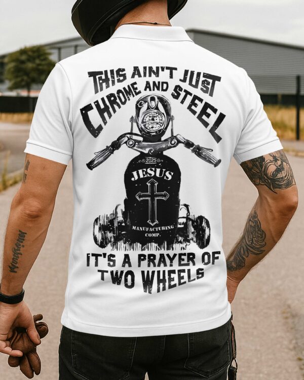 This Ain't Just Chrome And Steel All Over Print Polo - Image 3