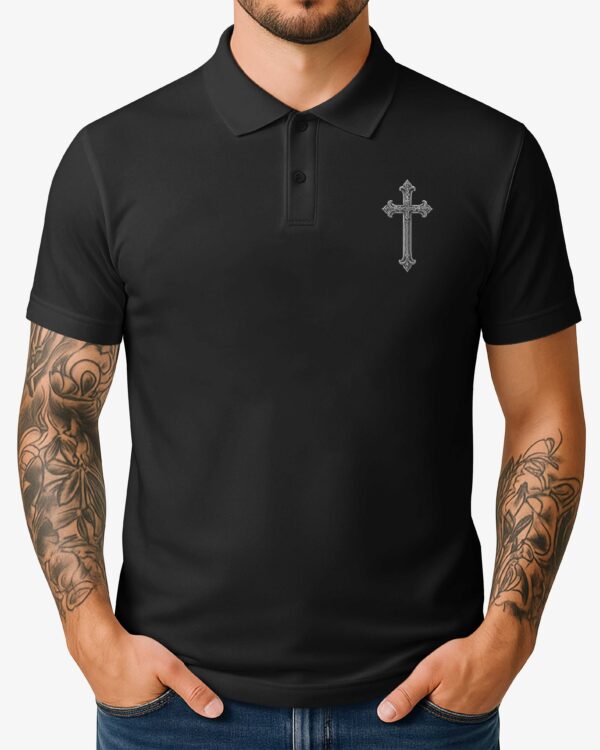 Under His Wings You Will Find Refuge All Over Print Polo - Image 4