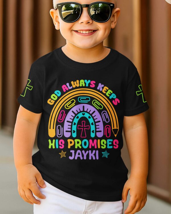 God Always Keeps His Promises T-Shirt Kid - Image 7