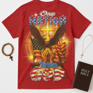 Alternative view of One Nation Under God All Over Print T-Shirt