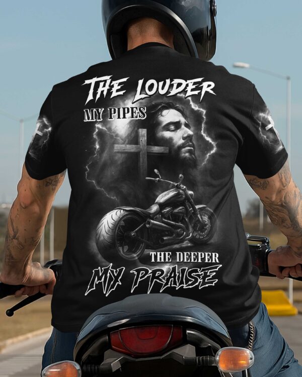 The Louder My Pipes All Over Print T-Shirt - Image 3