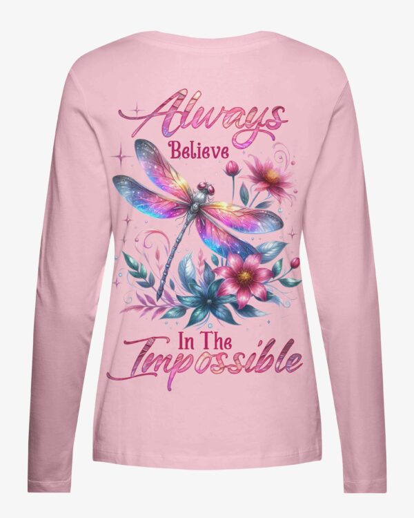 Always Believe In The Impossible V-neck Long Sleeves Shirt - Image 8