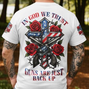 Alternative view of In God We Trust All Over Print T-Shirt