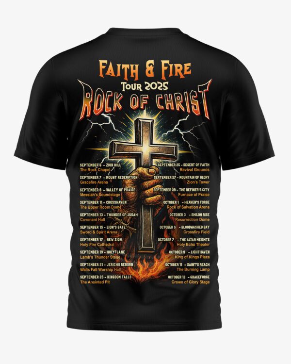 Faith And Fire Tour 2025 Shirt - Image 5