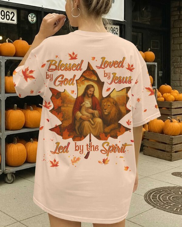 Blessed By God Loved By Jesus Led By The Spirit Shirts - Image 16