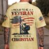 Proud To Be A Veteran All Over Print T-Shirt