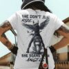 She Don't Just Ride She Soars With Angels All Over Print T-Shirt