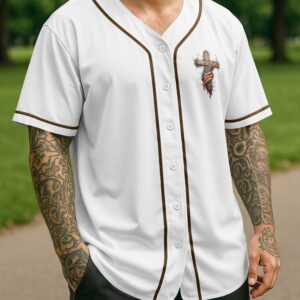 Alternative view of Soldier Of Faith Rooted In Christ All Over Print Jersey