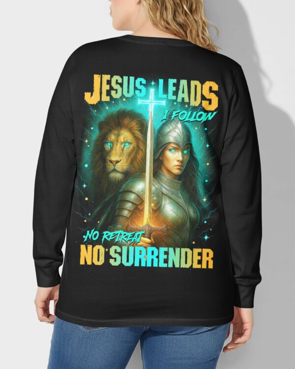 Jesus Leads I Follow All Over Print V-neck Long Sleeves Shirt