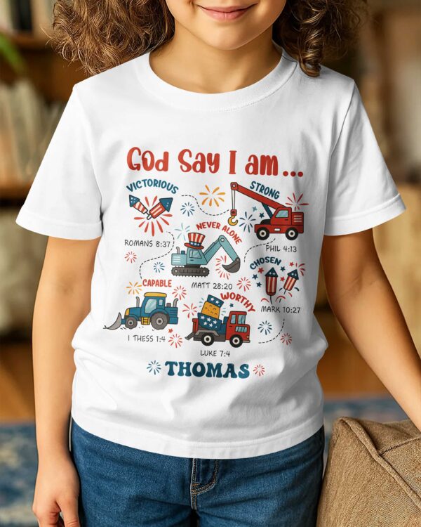 God Say I Am All Over Print T-Shirt Kid - Image 4