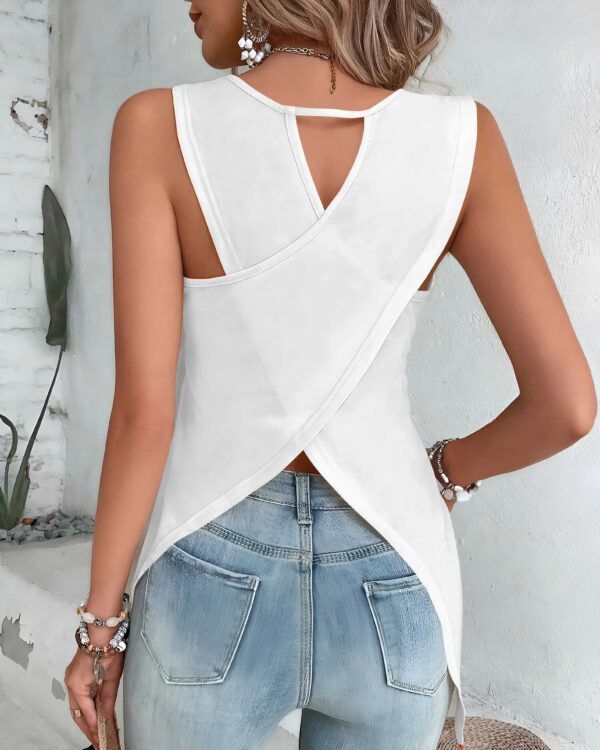 Today's Forecast All Over Print Crop Out Wrap Back Tank Top - Image 4