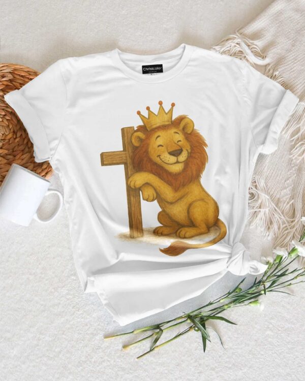 Watercolor Lion of Judah T-Shirt - Image 7
