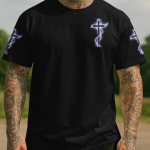 Alternative view of I Kneel To Pray I Rise To Fight Shirt