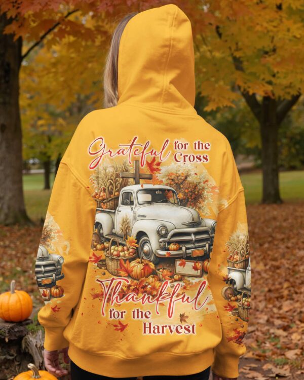 Grateful For The Cross Thankful For The Harvest Shirt - Image 3