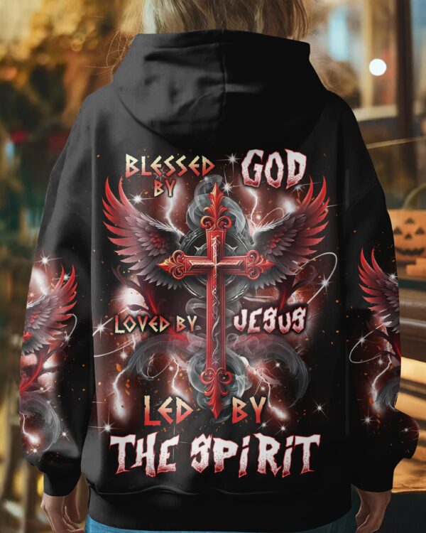 Blessed By God Loved By Jesus Led By The Spirit Shirt - Image 7