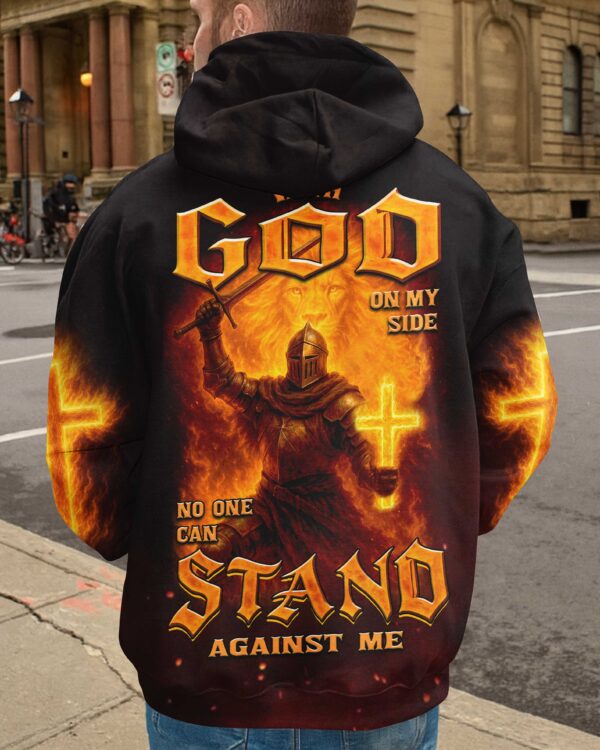 With God On My Side No One Can Stand Against Me Hoodie - Image 7
