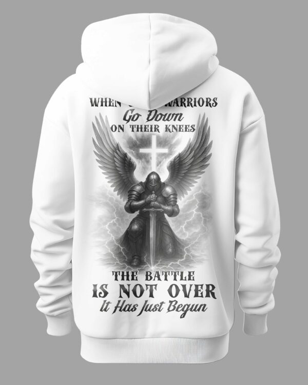 When God's Warriors Go Down On Their Knees The Battle Is Not Over It Has Just Begun All Over Print Hoodie - Image 5