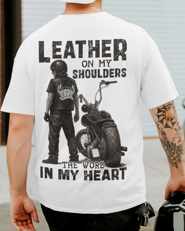 Leather On My Shoulders T-Shirt - Image 3