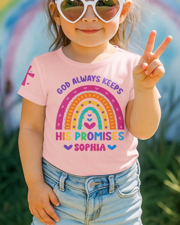 God Always Keeps His Promises T-Shirt Kid - Image 8
