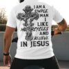 I Am A Simple Man I Like Motorcycles And Believe In Jesus Polo