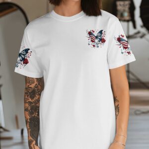 Alternative view of Loves Jesus And America Too All Over Print T-Shirt