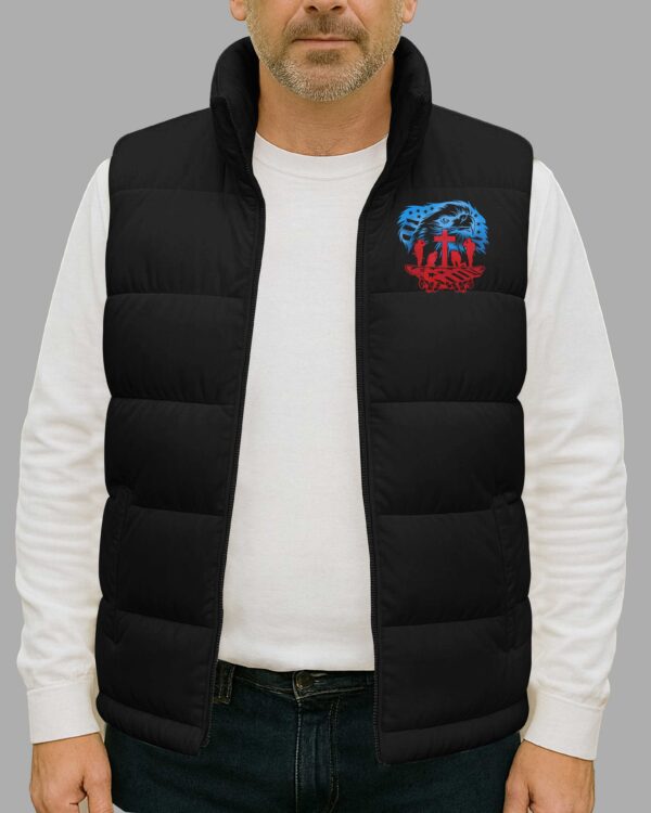 They Fought For Freedom God Holds Them Forever Sleeveless Puffer Jacket - Image 7