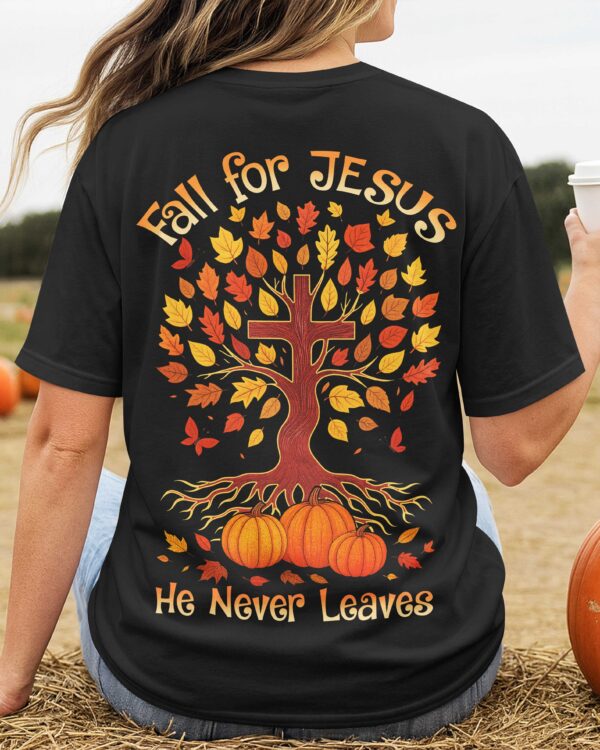 Fall For Jesus T-Shirt - Image 3